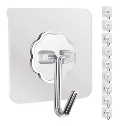 Ganchos Impermeables para el Baño 8 u.